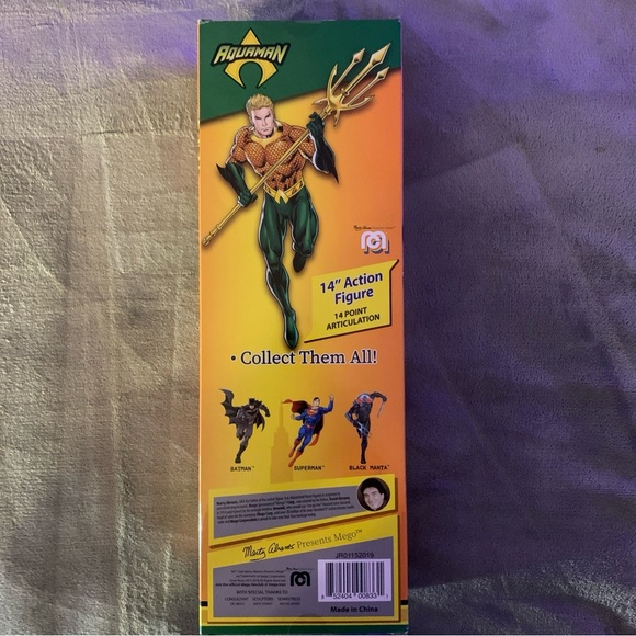 AQUAMAN 14" FIGURE  MARTY ABRAMS PRESENTS MEGO 14 POINT ARTICULATION NEW - Picture 7 of 8